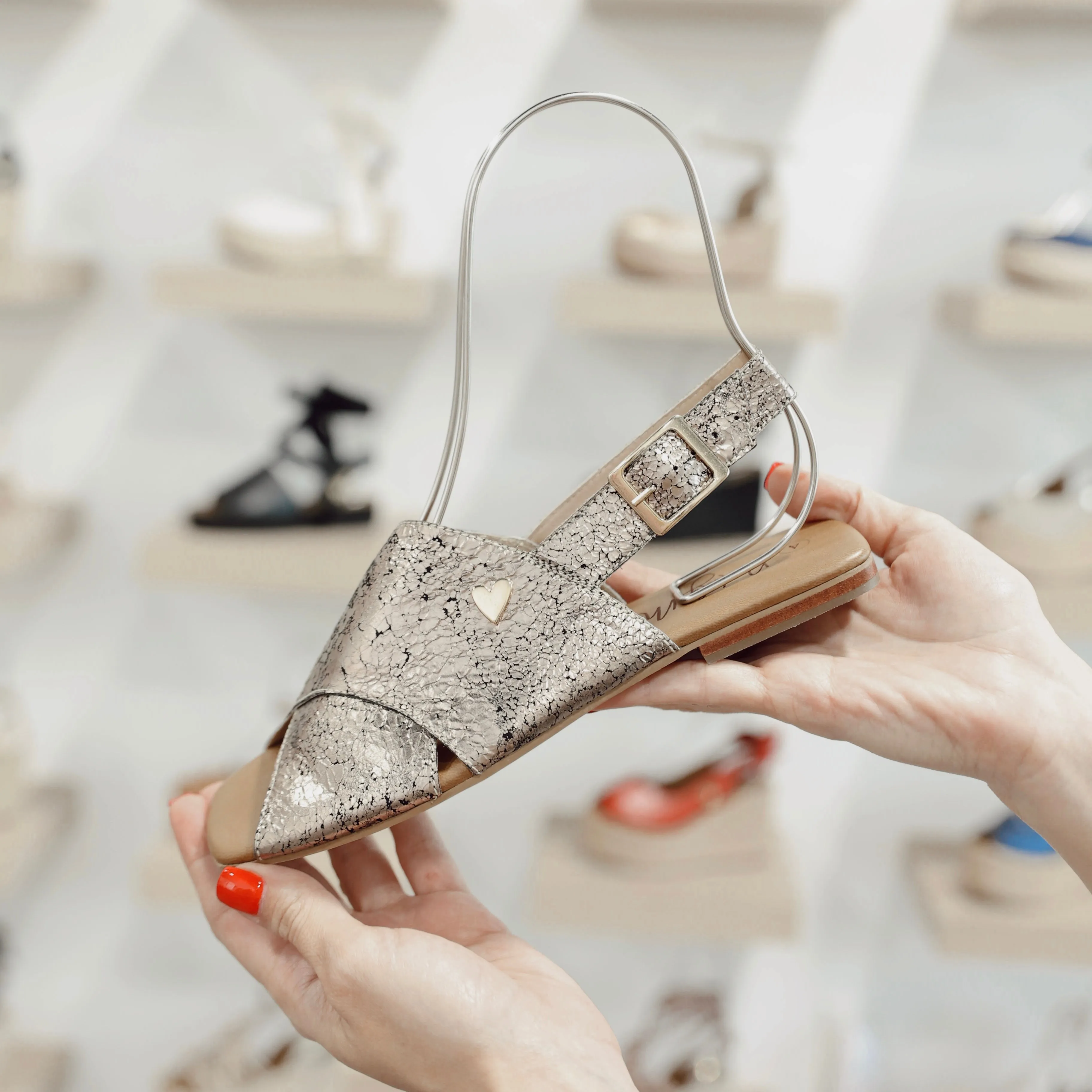 Suzette Flats Sandals - Gold