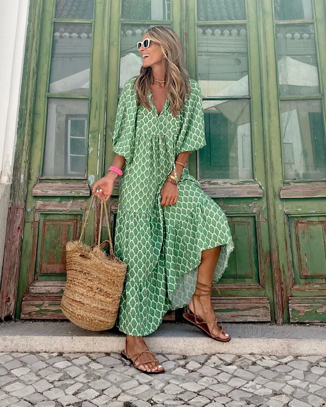 Sylvie - Flowing Bohemian Maxi Dress