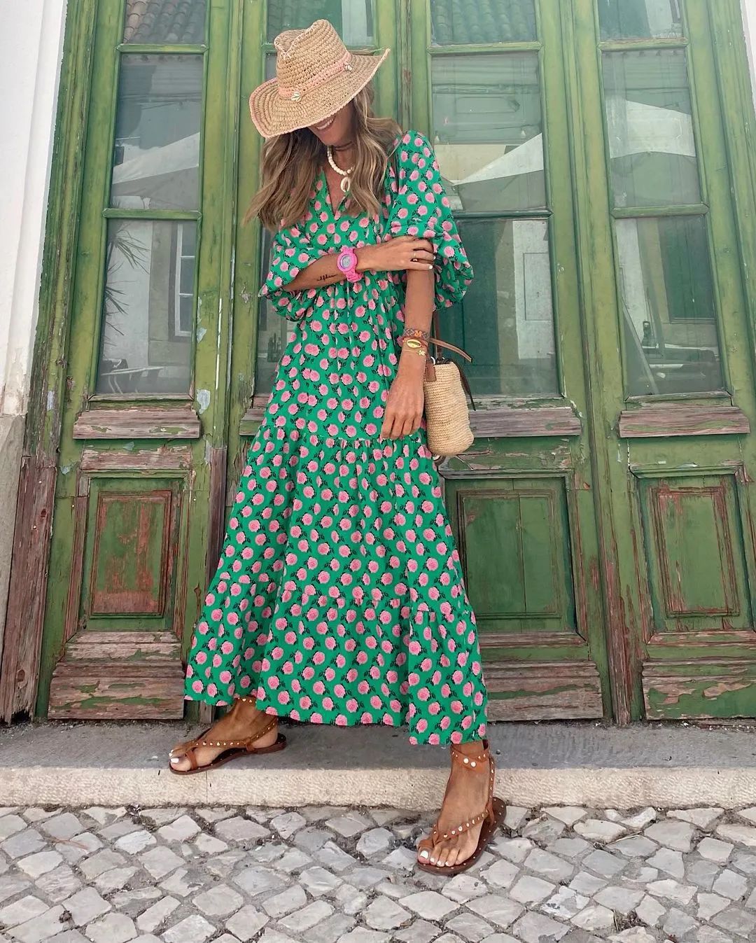 Sylvie - Flowing Bohemian Maxi Dress