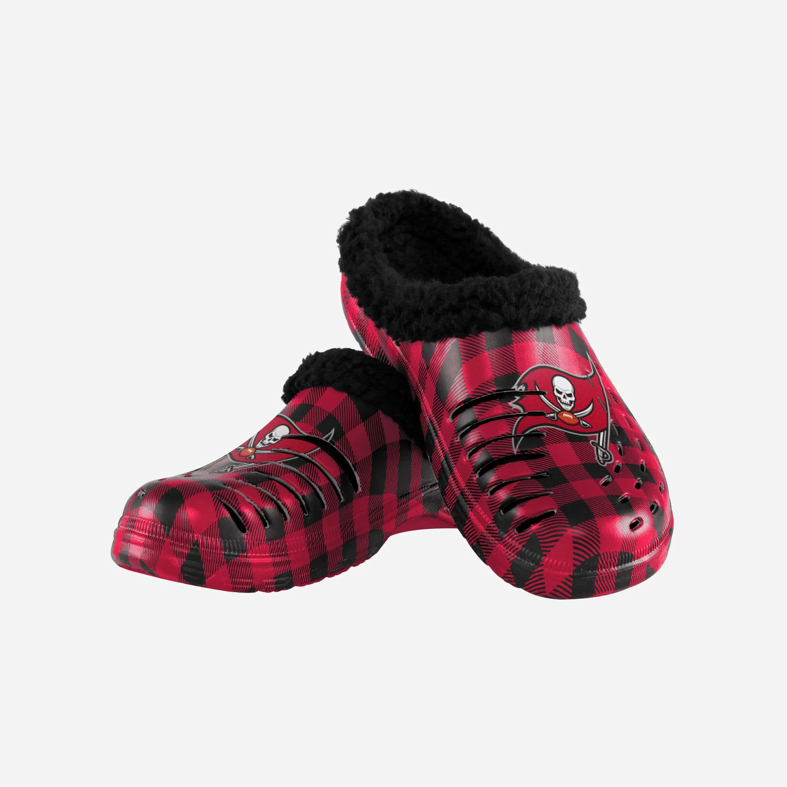 Tampa Bay Buccaneers Sherpa Lined Buffalo Check Clog