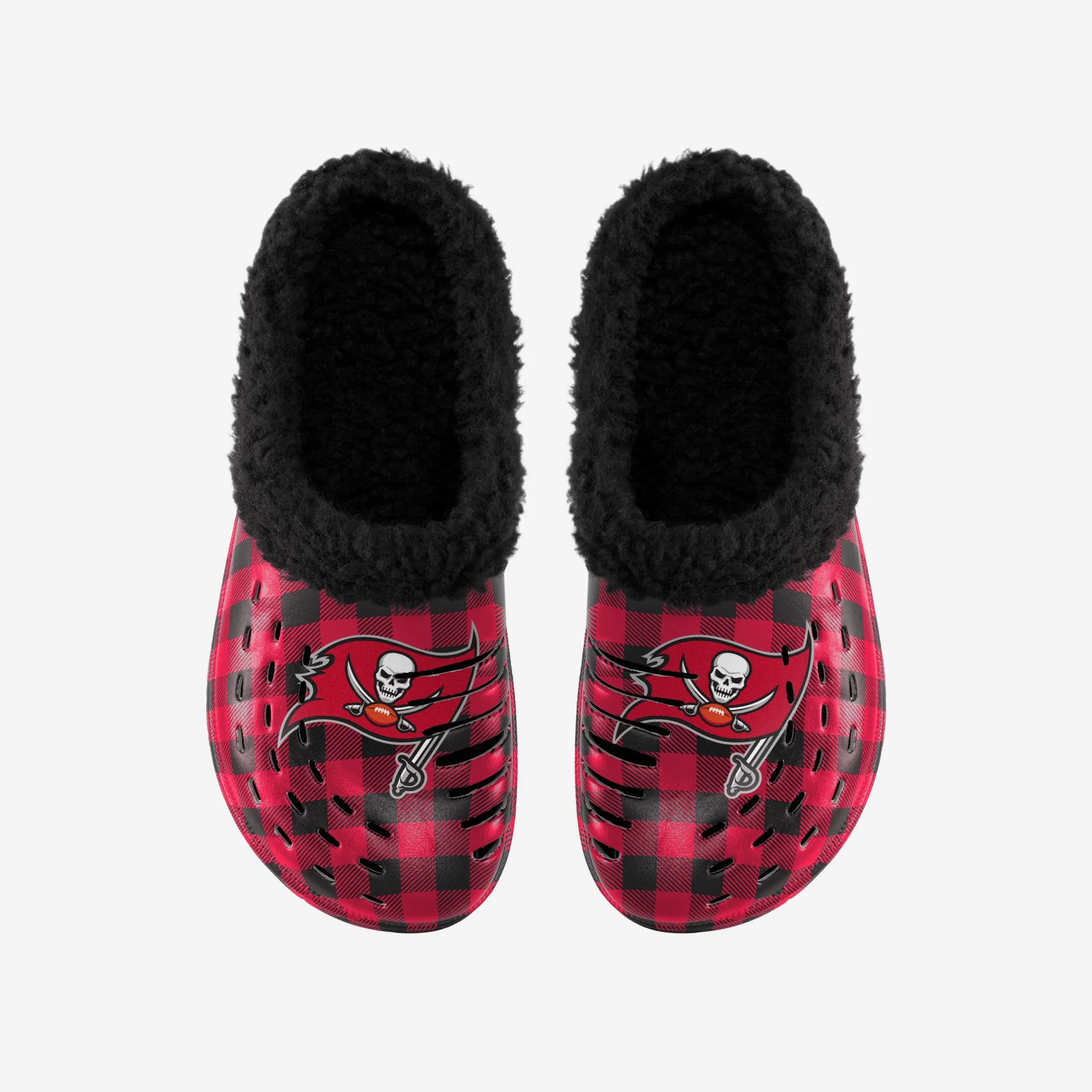 Tampa Bay Buccaneers Sherpa Lined Buffalo Check Clog