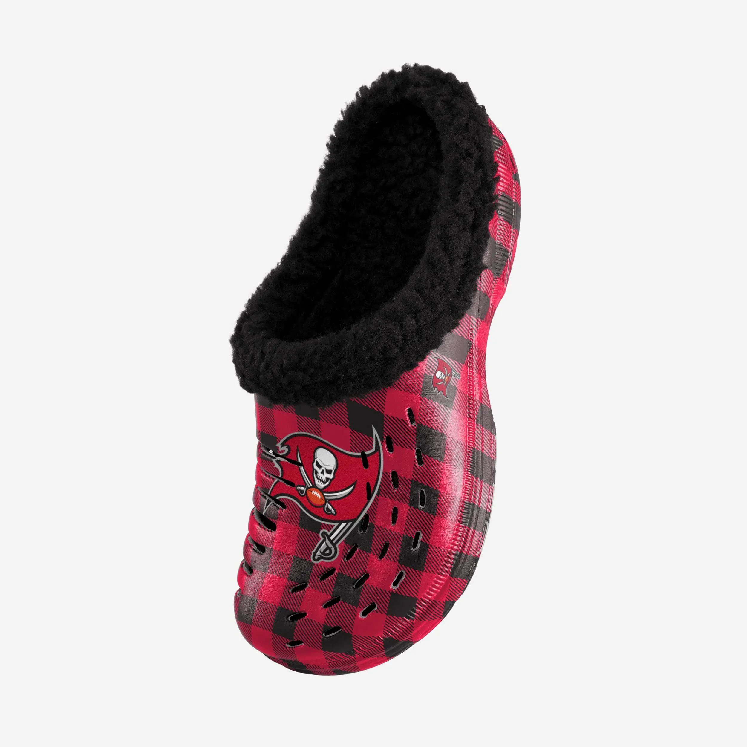 Tampa Bay Buccaneers Sherpa Lined Buffalo Check Clog