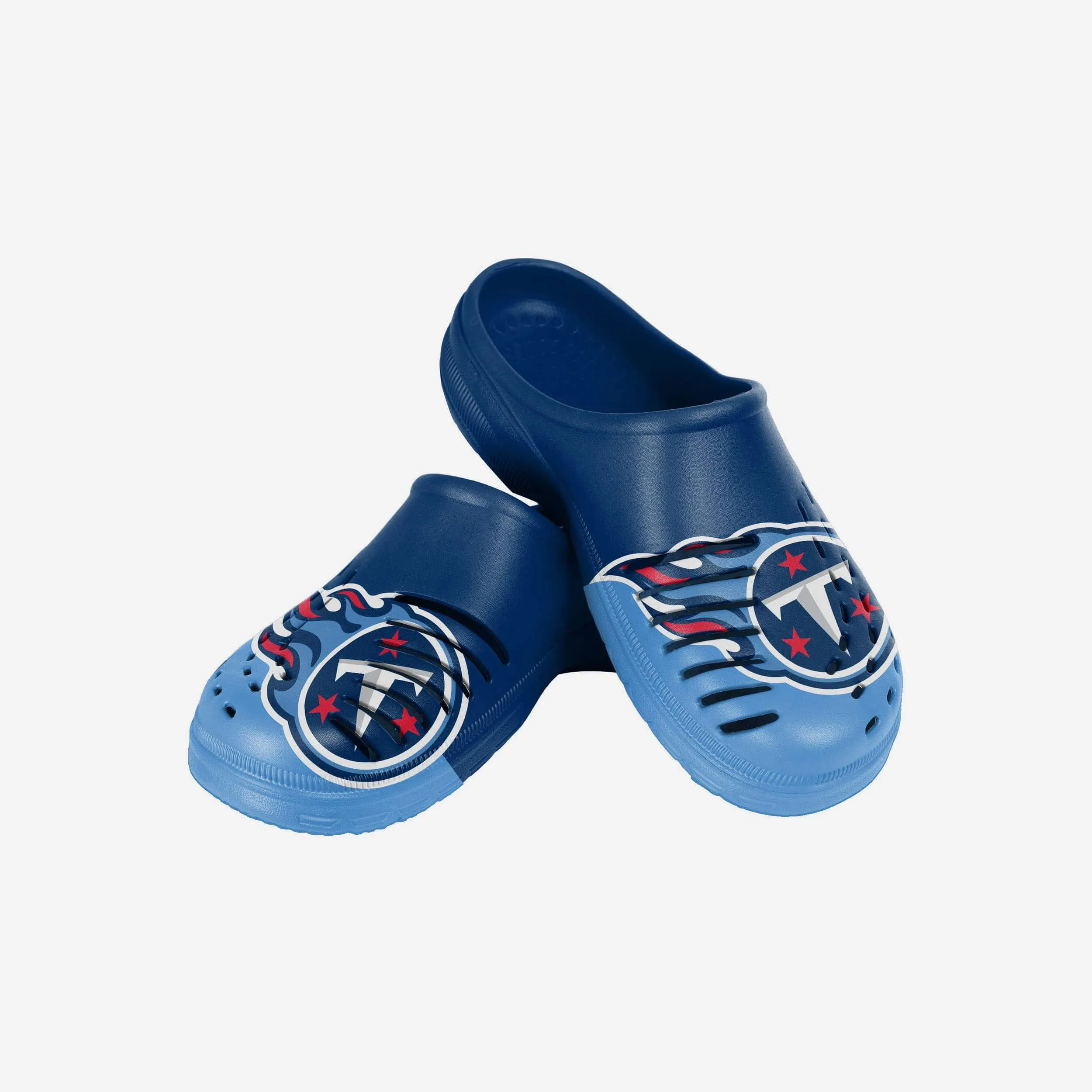 Tennessee Titans Youth Colorblock Big Logo Clog