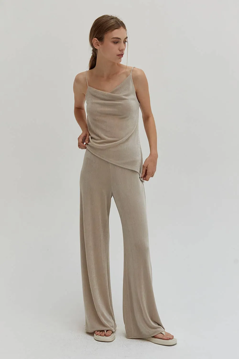 The Charlotte Travel Pants in Bone