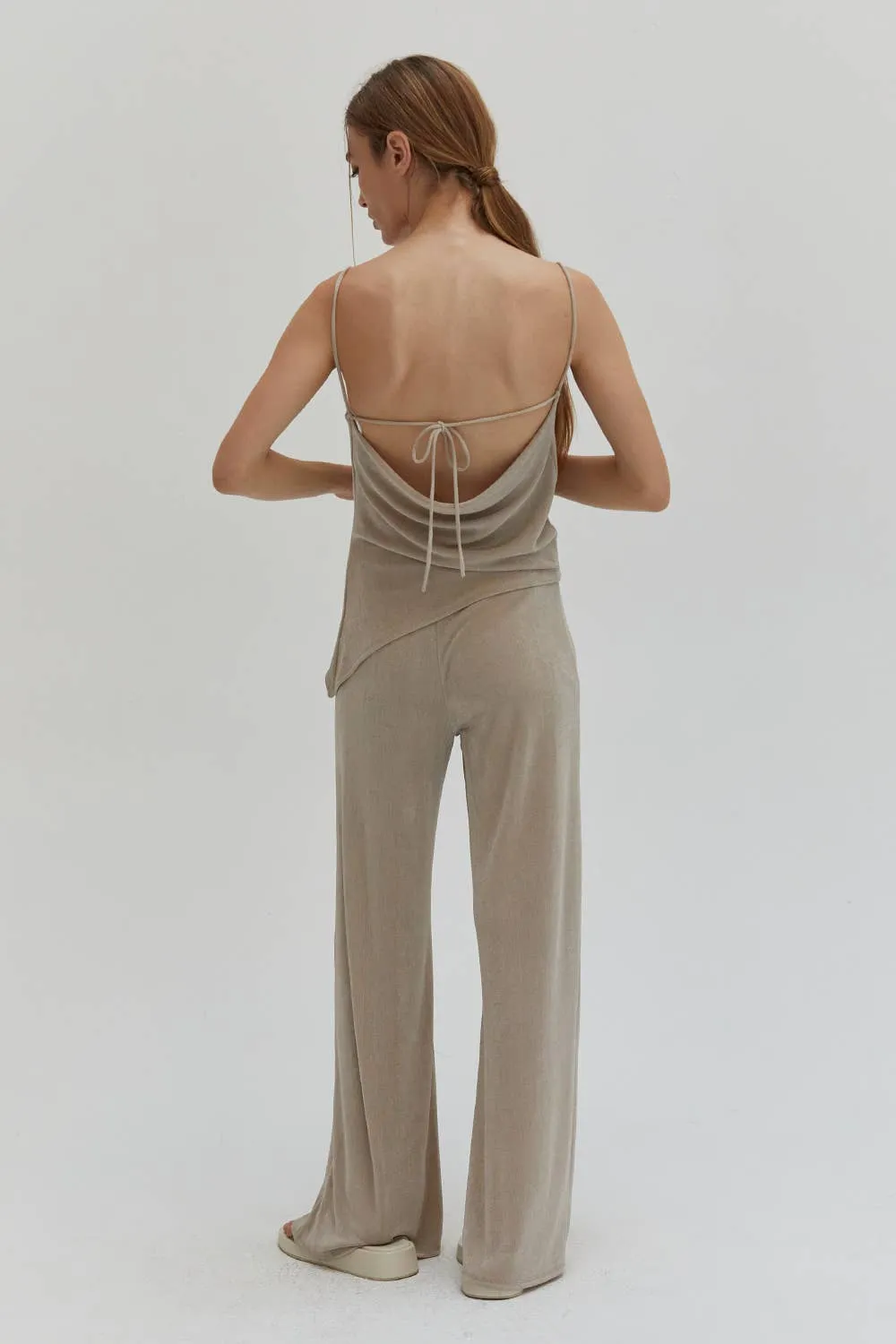 The Charlotte Travel Pants in Bone