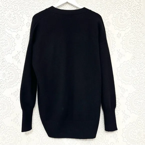 Theory - Cashmere Oversized Open-Front Cardigan - Black