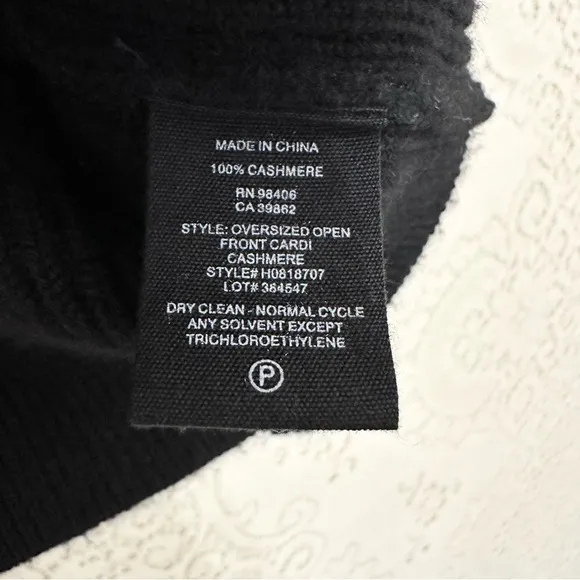 Theory - Cashmere Oversized Open-Front Cardigan - Black