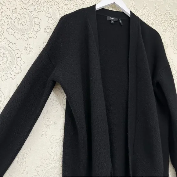 Theory - Cashmere Oversized Open-Front Cardigan - Black