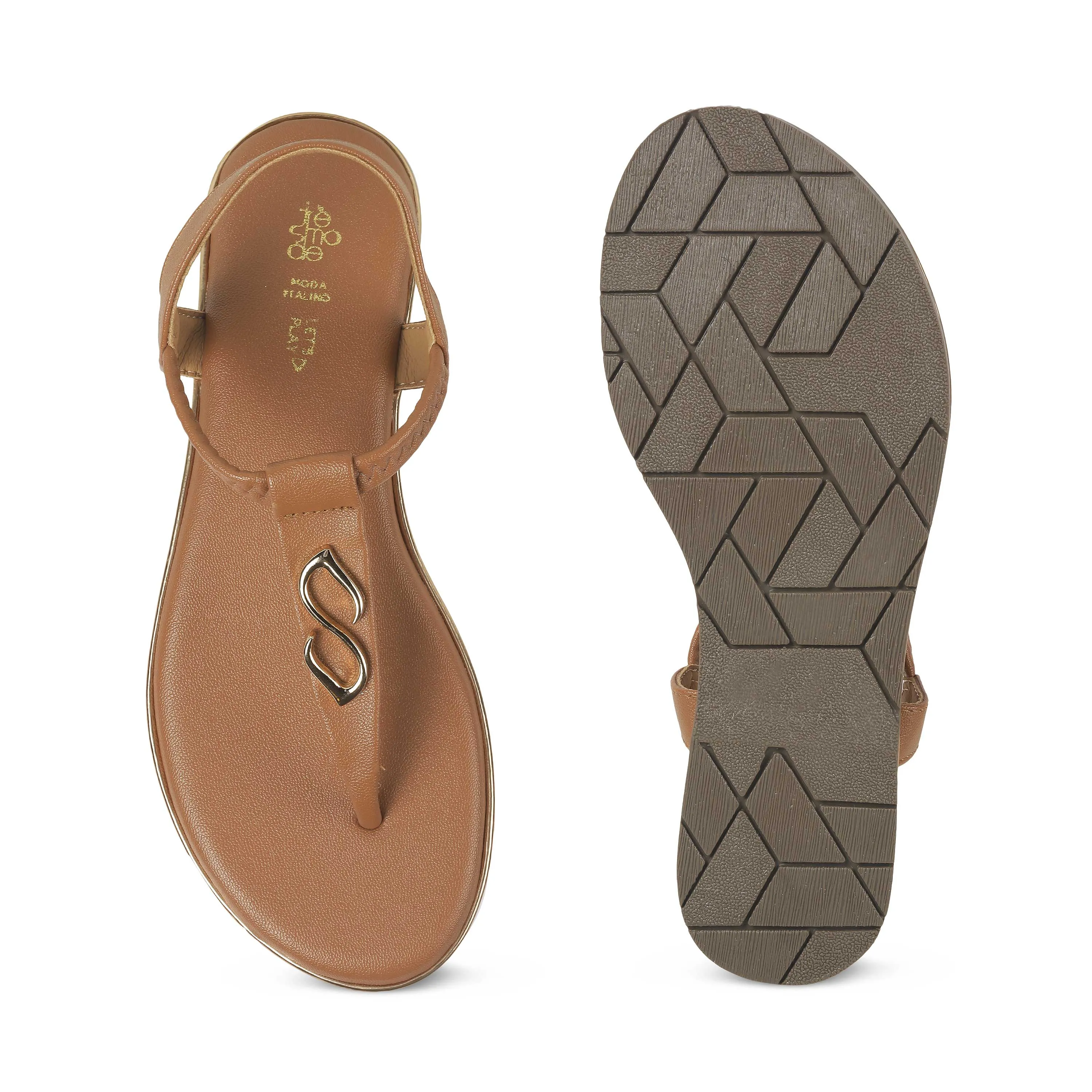Tresmode Sola Tan Women's Dress Flats