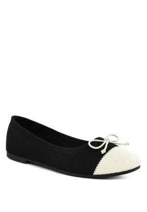 Two Tone Ballerinas Flats