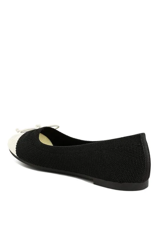 Two Tone Ballerinas Flats