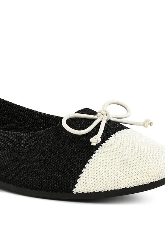 Two Tone Ballerinas Flats