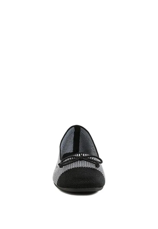 Two Tone Ballerinas Flats