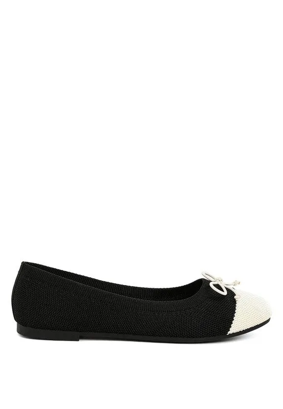 Two Tone Ballerinas Flats