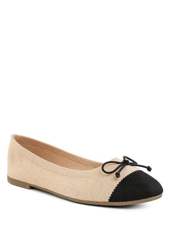 Two Tone Ballerinas Flats