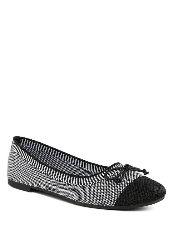 Two Tone Ballerinas Flats
