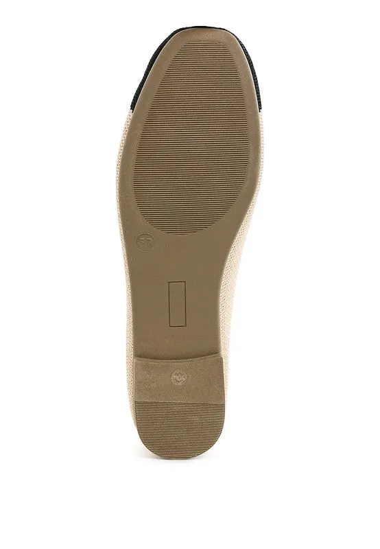 Two Tone Ballerinas Flats