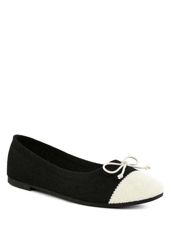Two Tone Ballerinas Flats