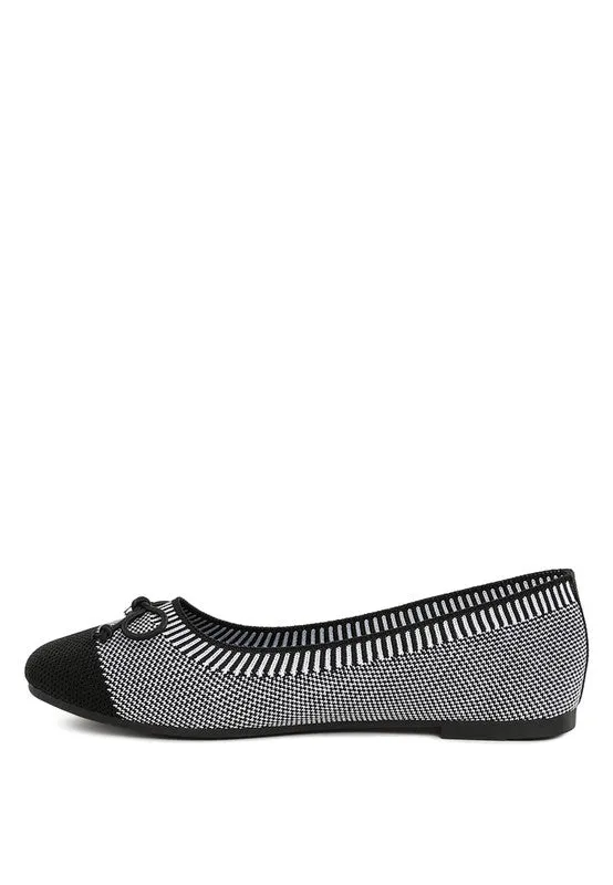 Two Tone Ballerinas Flats
