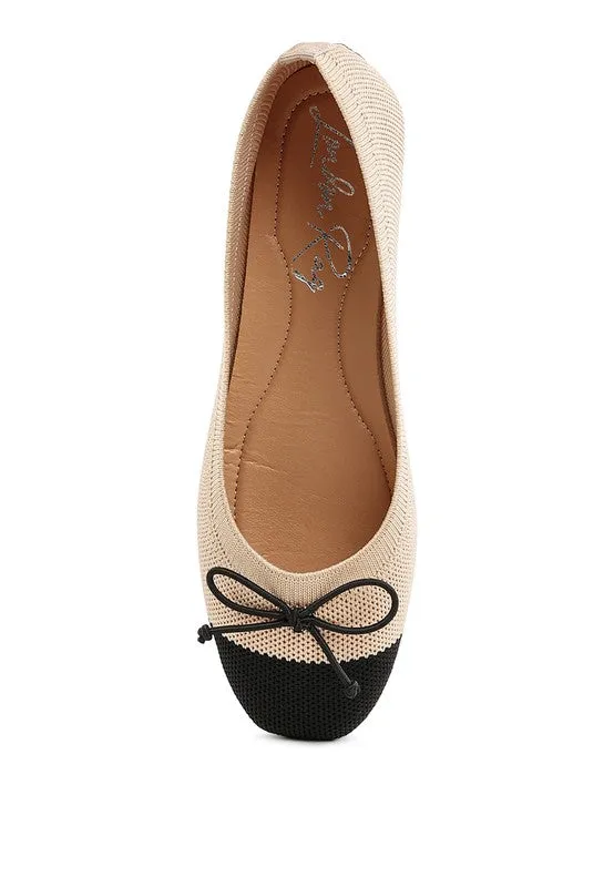 Two Tone Ballerinas Flats