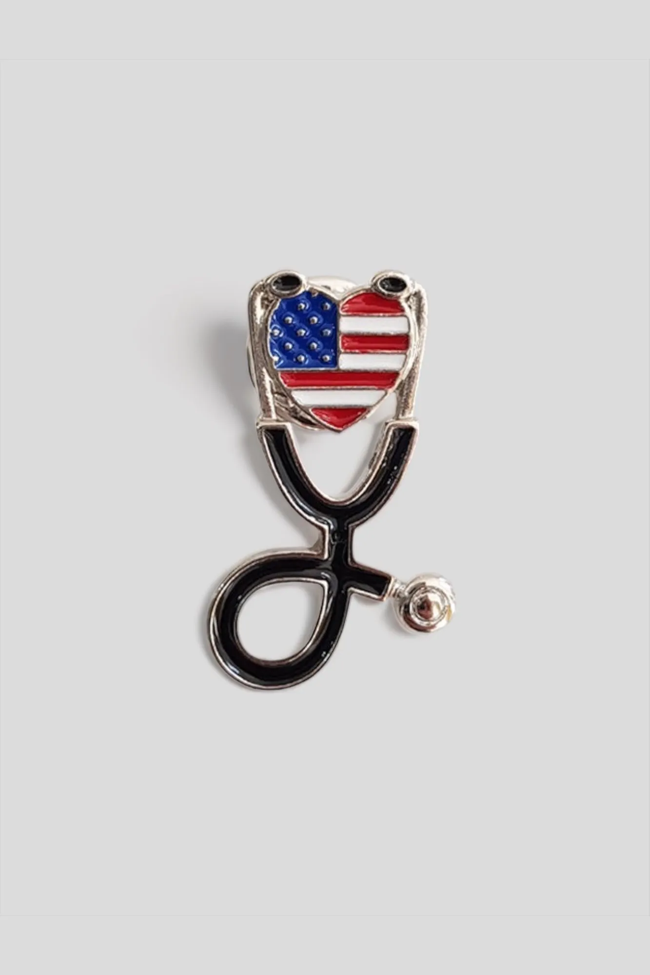 USA Stethoscope flag pin