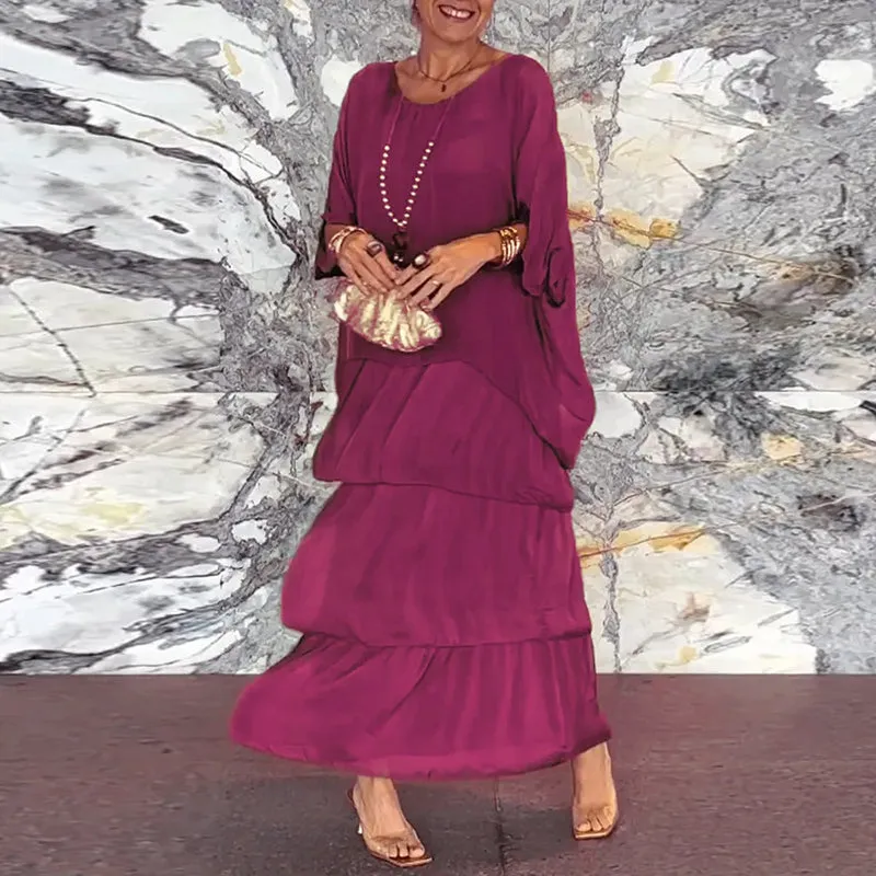 Venisa - Layered Chiffon Dress