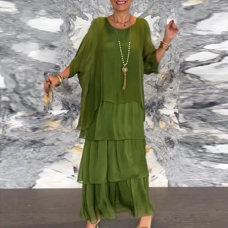 Venisa - Layered Chiffon Dress