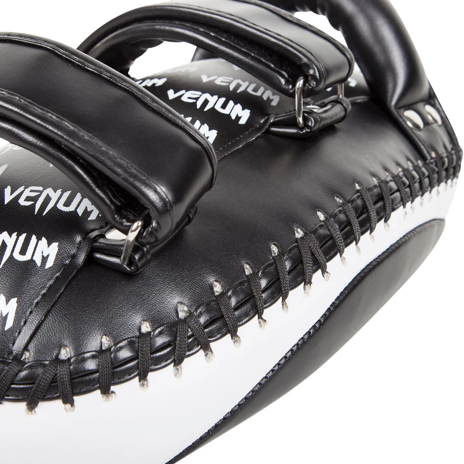 Venum Light Kick Pad - Skintex-leer- zwart/ice (paar)
