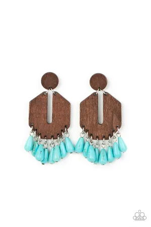 Western Retreat - Blue Post Earring