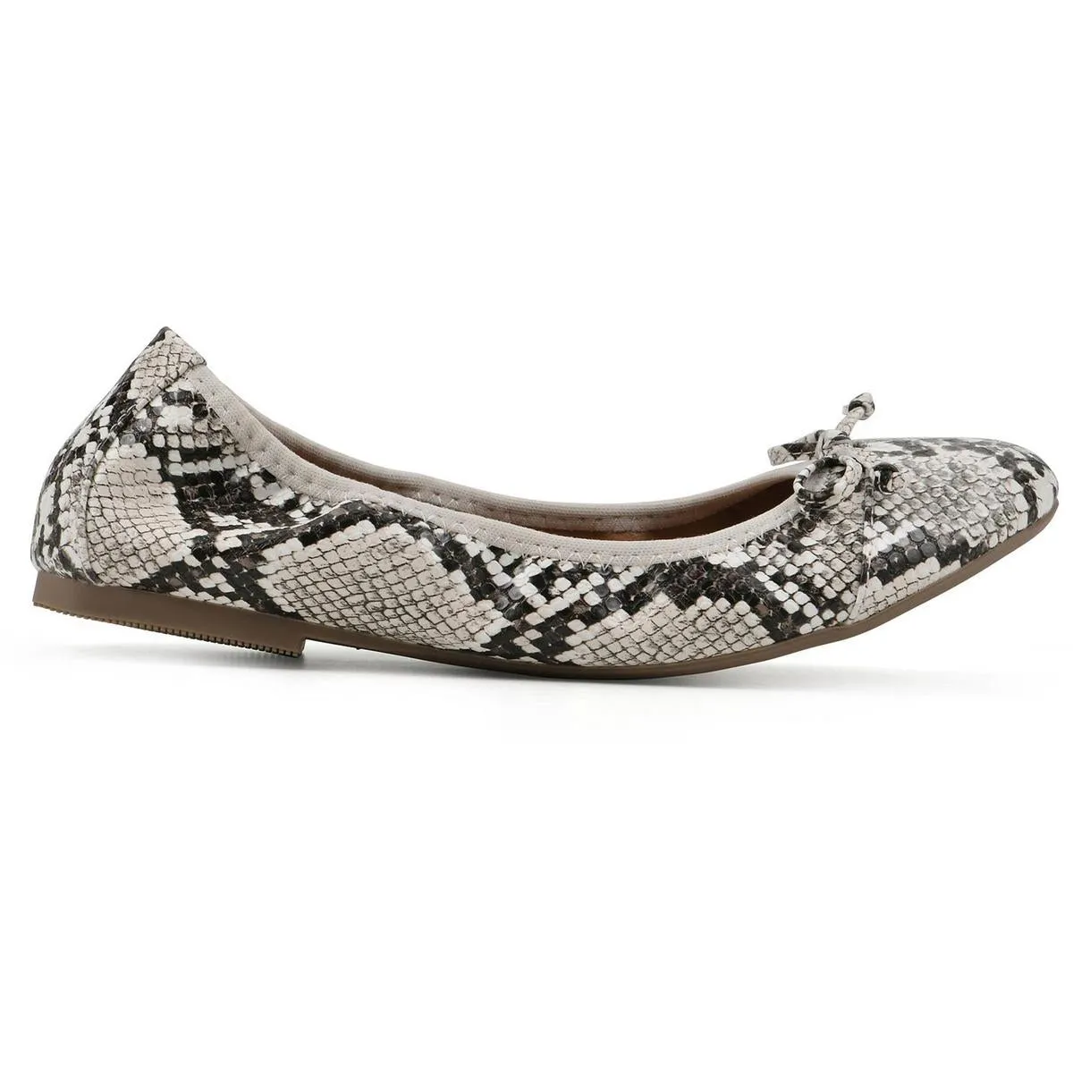 White Mountain Womens Bow  Ballet Flats