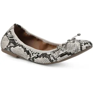 White Mountain Womens Bow  Ballet Flats