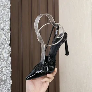Women's Fashionable Airy Toe Ring Pointed Toe High Heels