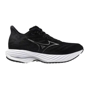Women's Mizuno Wave Rider 28 Running Shoe in Black Harbor Mist