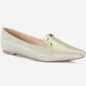 Women's "DIKAX" Pointed Toe Decorated Flat Pumps