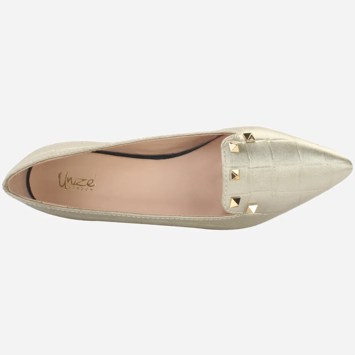 Women's "DIKAX" Pointed Toe Decorated Flat Pumps