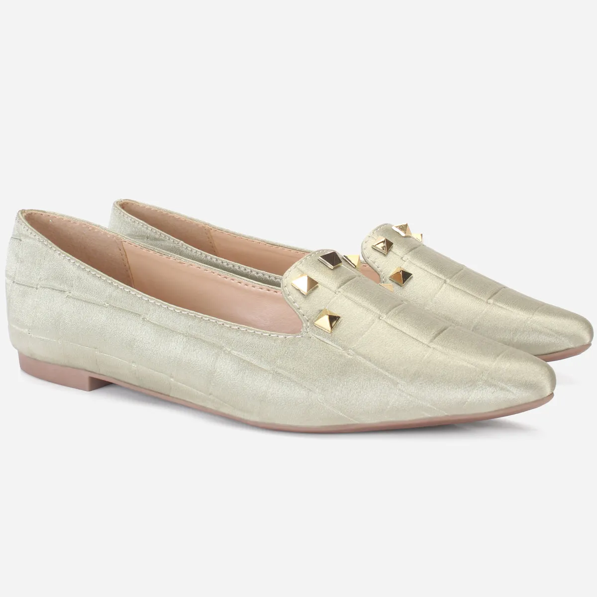 Women's "DIKAX" Pointed Toe Decorated Flat Pumps