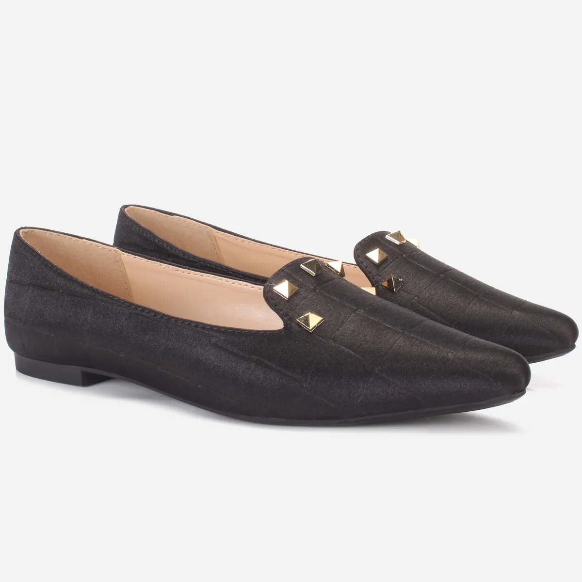 Women's "DIKAX" Pointed Toe Decorated Flat Pumps