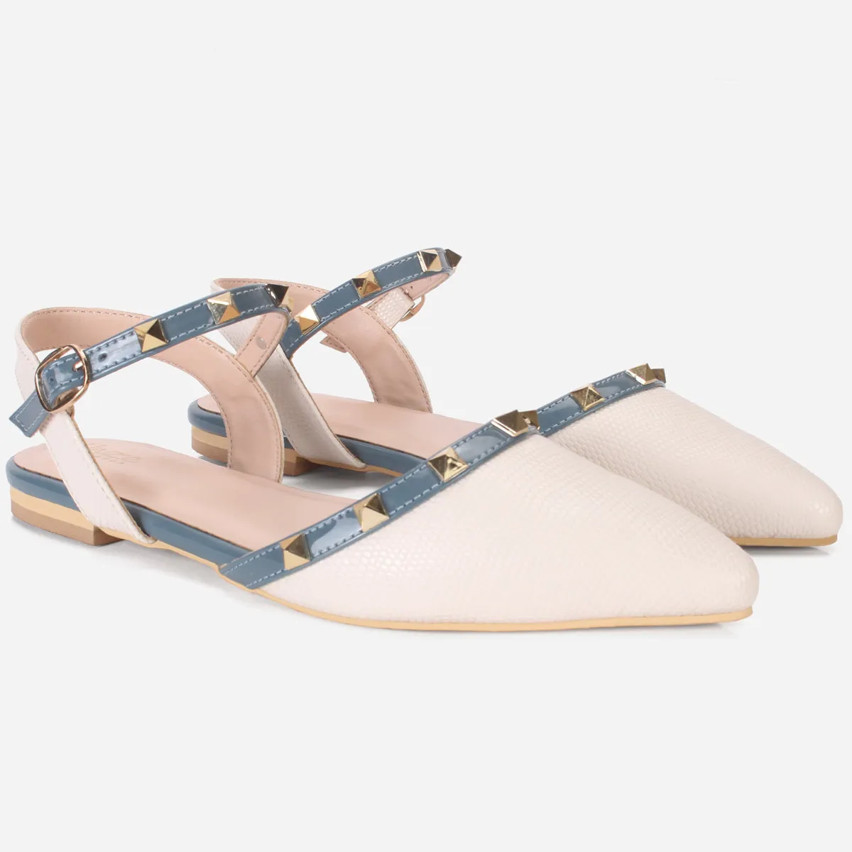 Women's "JUADY" Pointed Flat Shoes