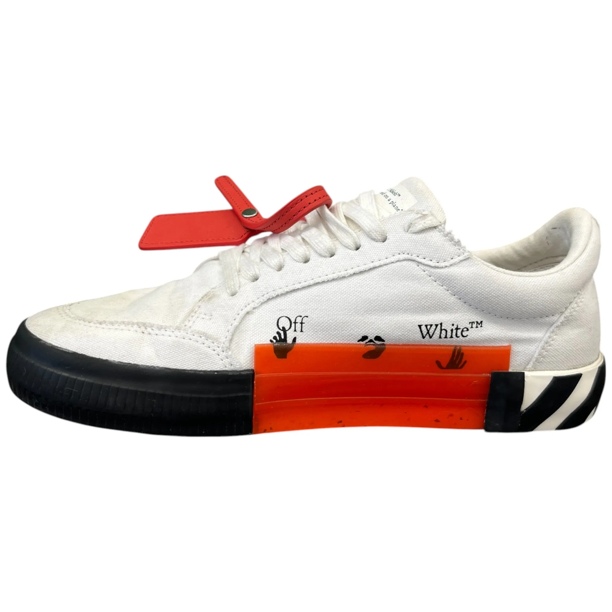 Women's Vulcanised Low Trainers White Size EU 41 / UK 8