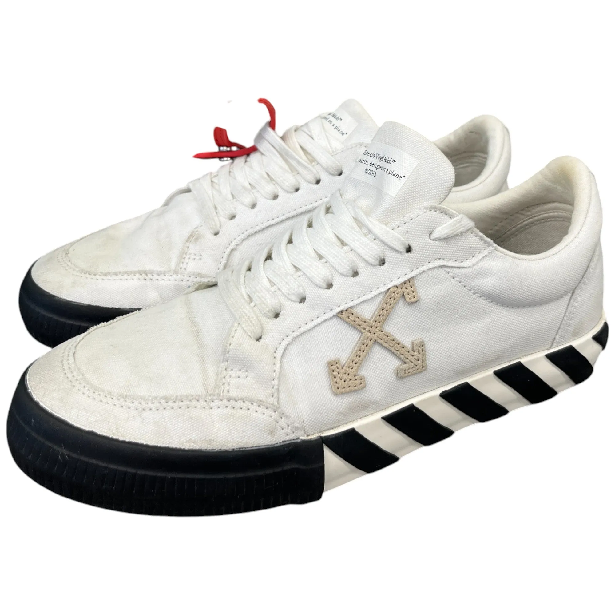 Women's Vulcanised Low Trainers White Size EU 41 / UK 8