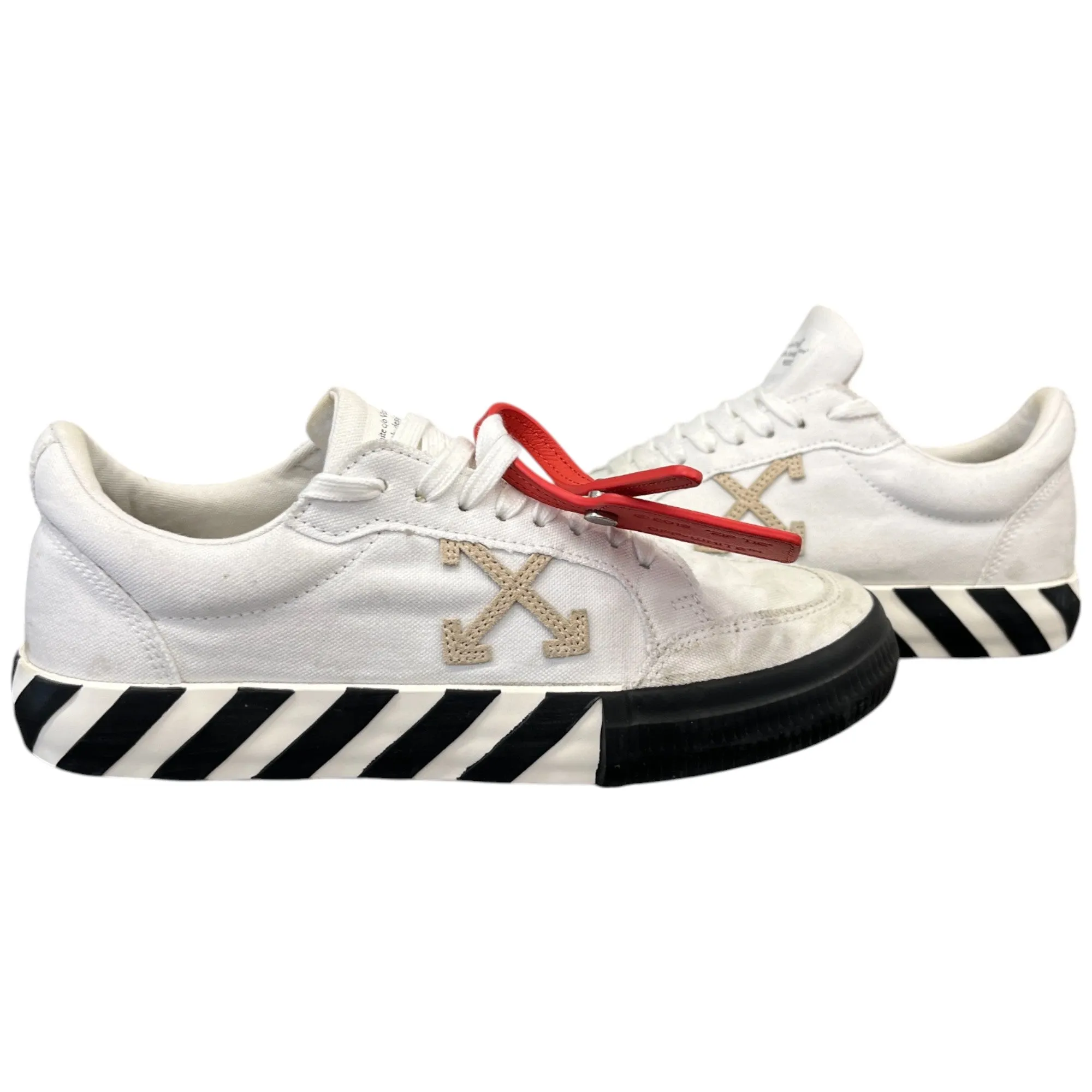 Women's Vulcanised Low Trainers White Size EU 41 / UK 8