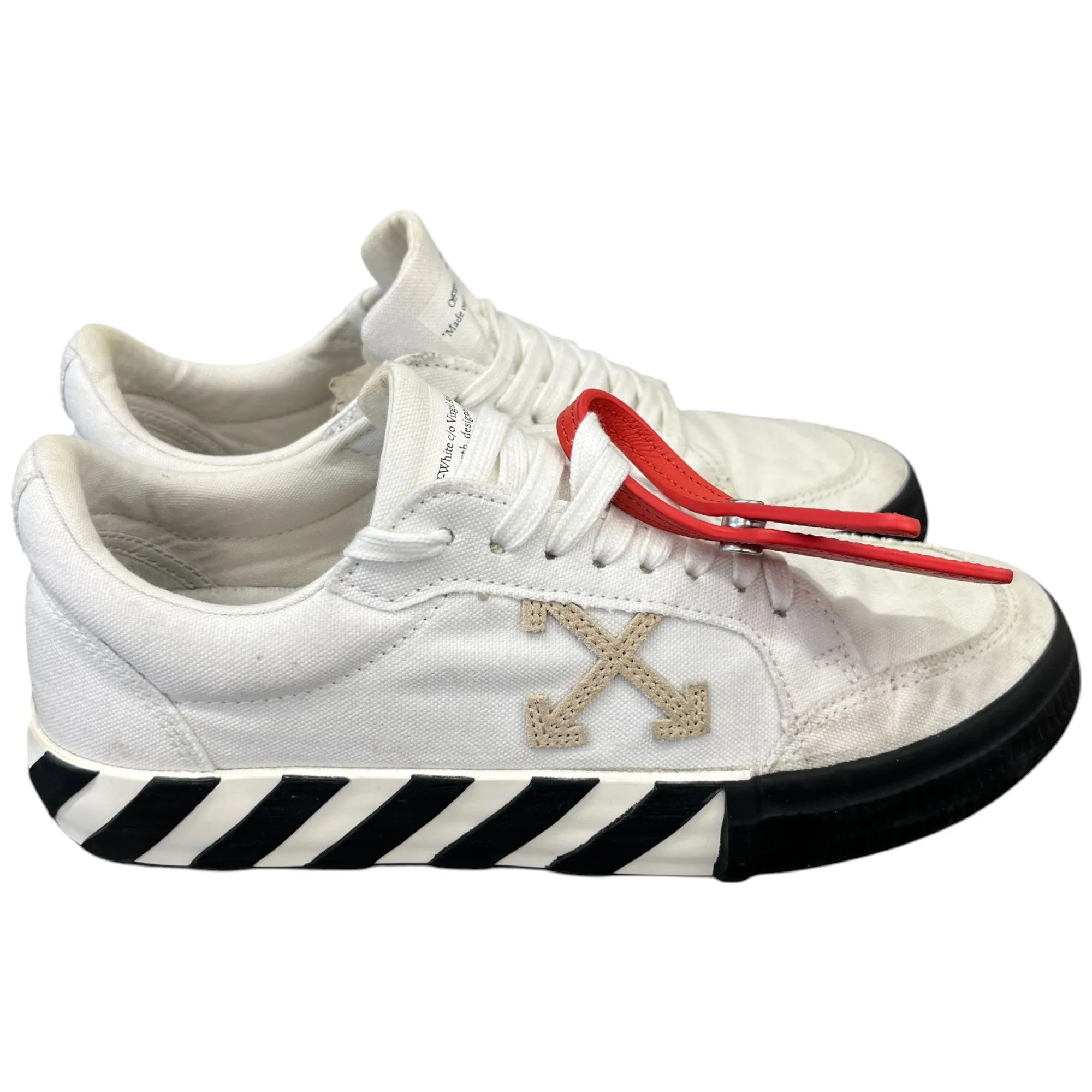 Women's Vulcanised Low Trainers White Size EU 41 / UK 8