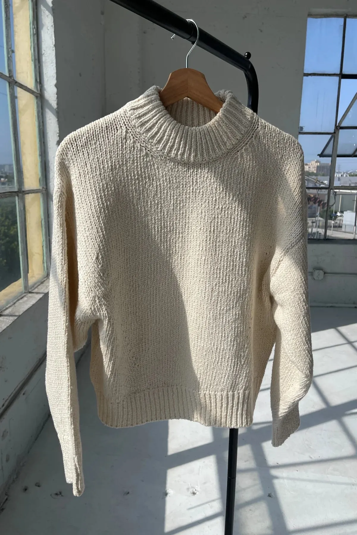 Zoe Sweater in Ivory | Le Bon Shoppe